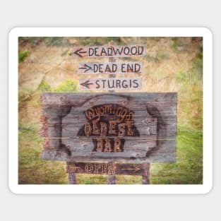 Do You Know the Way Wooden Sign Sticker